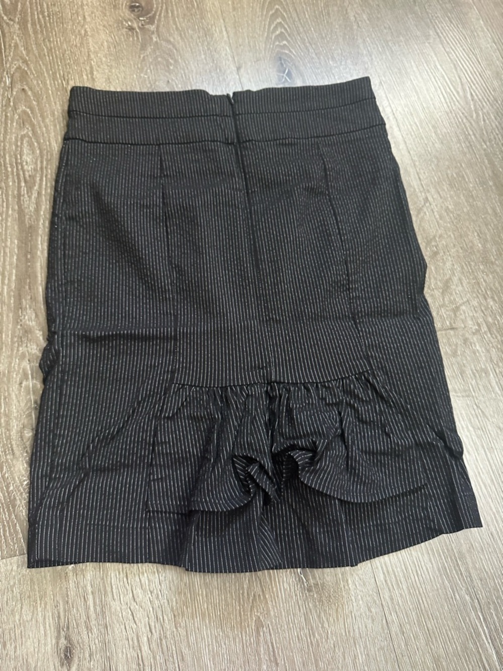 Rampage Black Pinstripe Pencil Skirt - Picture 2 of 8